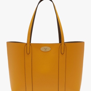 Yellow Mulberry Bayswater Small Classic Grain Leather Tote Bag