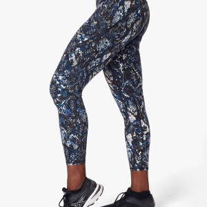 Sweaty Betty Power 7:8 Gym Leggings, Blue Snake £75