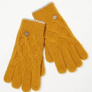 Mia Cable Knit Gloves, Fat Face, £18